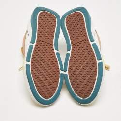 Loro Piana Multicolor Leather and Suede Play Sneakers Size 38