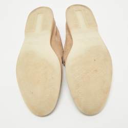 Pre Owned Loro Piana Beige Suede Summer Charms Walk Loafers Size 39