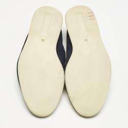 Pre Owned Loro Piana Navy Blue Suede Summer Charms Walk Loafers Size 38.5 
