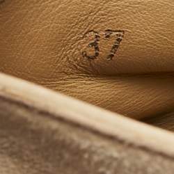 Loro Piana Beige Suede Summer Open Walk Loafers Size 37