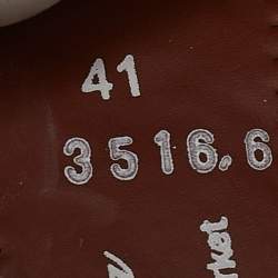 Pre Owned Loro Piana Grey Knit Fabric and Leather 360 LP Flexy Walk Sneakers Size 41