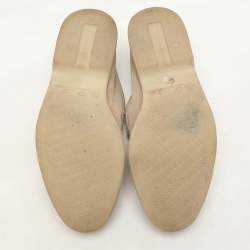 Loro Piana Beige Suede Summer Charms Walk Loafers Size 37