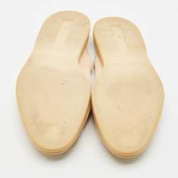 Pre Owned Loro Piana Beige Suede Summer Charms Walk Mules Size 37