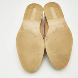 Loro Piana Beige Suede Summer Charms Walk Loafers Size 39.5