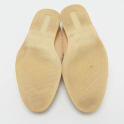 Pre Owned Loro Piana Beige Suede Summer Charms Walk Loafers Size 40.5