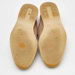 Loro Piana Beige Suede Summer Charms Walk Loafers Size 36.5