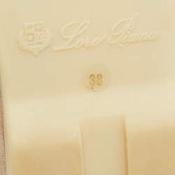 Pre Owned Loro Piana Beige Suede Open Walk Ankle Length Boots Size 38