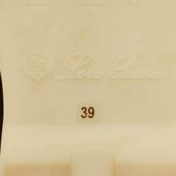 Pre Owned Loro Piana Brown Suede Summer Charms Walk Loafers Size 39