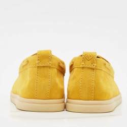Loro Piana Yellow Suede Sea Sail Walk Loafers Size 37