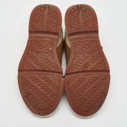 Loro Piana Light Brown Fabric and Suede Modular Walk Sneakers Size 45