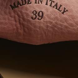 Pre Owned Loro Piana Dakr Pink Suede Summer Charms Walk Loafers Size 39