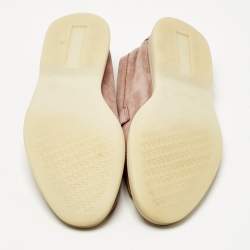 Pre Owned Loro Piana Dakr Pink Suede Summer Charms Walk Loafers Size 39