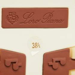 Pre Owned Loro Piana Green Knit Fabric 360 Flexy Walk Slip On Sneakers Size 38.5