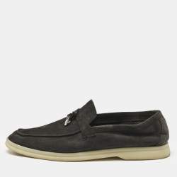 靴 Loro Piana Summer Charms Walk Suede 37 Summer Charms Walk Loafer Suede Natural Light Camel | Loro