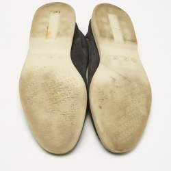 Pre Owned Loro Piana Navy Blue Suede Summer Charms Walk Loafers Size 39.5