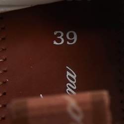 Pre Owned Loro Piana Grey Knit Fabric and Suede 360 LP Flexy Walk Sneakers Size 39