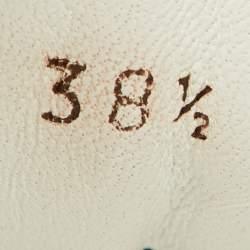 Pre Owned Loro Piana Beige Neoprene and Suede My Wind Low Top Sneakers Size 38.5