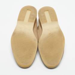 Pre Owned Loro Piana Beige Suede Summer Charms Walk Loafers Size 39