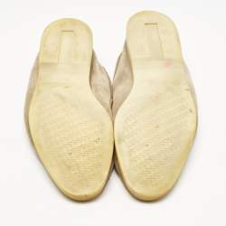 Pre Owned Loro Piana Beige Suede Summer Charms Walk Loafers Size 41
