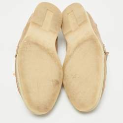 Pre Owned Loro Piana Beige Suede Summer Charms Walk Loafers Size 38