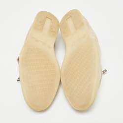 Pre Owned Loro Piana Beige Suede Summer Charms Walk Slip On Loafers Size 38.5