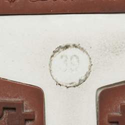 Pre Owned Loro Piana Multicolor Knit Fabric and Suede 360 LP Flexy Walk Slip On Sneakers Size 39