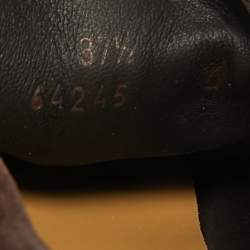 Pre Owned Loro Piana Dark Brown Suede Summer Charms Walk Loafers Size 37.5