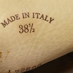 Pre Owned Loro Piana Grey Suede Babouche Charms Walk Mules Size 38.5