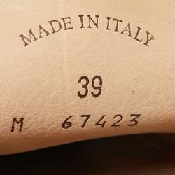 Pre Owned Loro Piana Pink/Beige Suede Babouche Charms Walk Mules Size 39