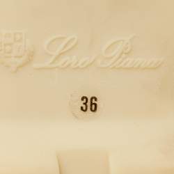 Pre Owned Loro Piana Dark Brown Suede Summer Charms Walk Loafers Size 36