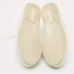 Pre Owned Loro Piana White Leather Nuage Low Top Sneakers Size 35