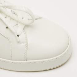 Pre Owned Loro Piana White Leather Nuage Low Top Sneakers Size 35