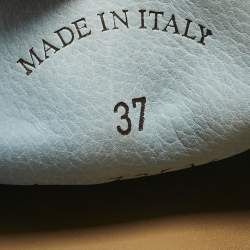 Pre Owned Loro Piana Blue Suede Summer Charms Walk Loafers Size 37