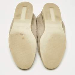 Pre Owned Loro Piana Beige Suede Summer Charms Walk Slip On Loafers Size 37