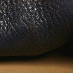 Pre Owned Loro Piana Navy Blue Suede Summer Charms Walk Loafers Size 35