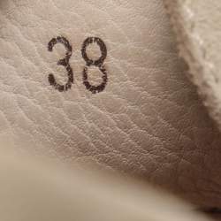 Pre Owned Loro Piana Light Beige Suede Summer Charms Walk Loafers Size 38