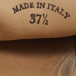 مملوكة مسبقًا صندل سلايد لورو بيانا بابوش جلد تمساح و سويدي بيج مزين دلايات مقاس 39.5