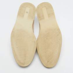 مملوكة مسبقًا صندل سلايد لورو بيانا بابوش جلد تمساح و سويدي بيج مزين دلايات مقاس 39.5