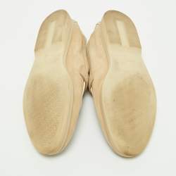 Pre Owned Loro Piana Beige Suede Summer Charms Walk Loafers Size 38