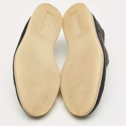 Pre Owned Loro Piana Navy Blue Suede Open Walk Ankle Length Boots Size 37.5