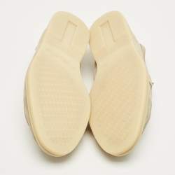 Pre Owned Loro Piana Beige Suede Summer Charms Walk Loafers Size 38.5