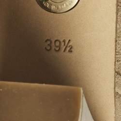 Pre Owned Loro Piana Beige Suede Sharmain Knee Length Boots Size 39.5