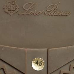 Pre Owned Loro Piana Grey Shearling and Suede Open Walk Ankle Length Boots Size 45