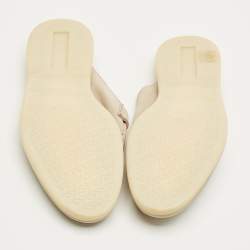 Pre Owned Loro Piana Grey Suede Babouche Charms Walk Mules Size 36