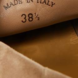 مملوكة مسبقًا حذاء لوفرز لورو بيانا وك سويدي بني بنقشة نقاط مقاس 38.5