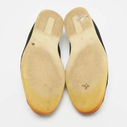 مملوكة مسبقًا Loro Piana Summer Charms Walk Size 37 Black Suede Loafers