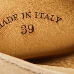 Pre Owned Loro Piana Open Walk Size 39 Beige Suede Ankle Length Boots