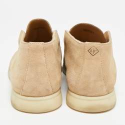 Pre Owned Loro Piana Open Walk Size 39 Beige Suede Ankle Length Boots