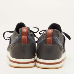 مملوكة مسبقًا حذاء رياضي لورو بيانا 360 إل بي فليكسي ووك قماش محبوك رمادي داكن/ كحلي مقاس 40.5