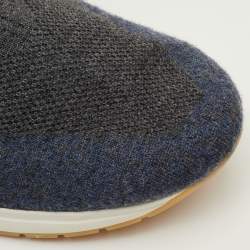 مملوكة مسبقًا حذاء رياضي لورو بيانا 360 إل بي فليكسي ووك قماش محبوك رمادي داكن/ كحلي مقاس 40.5